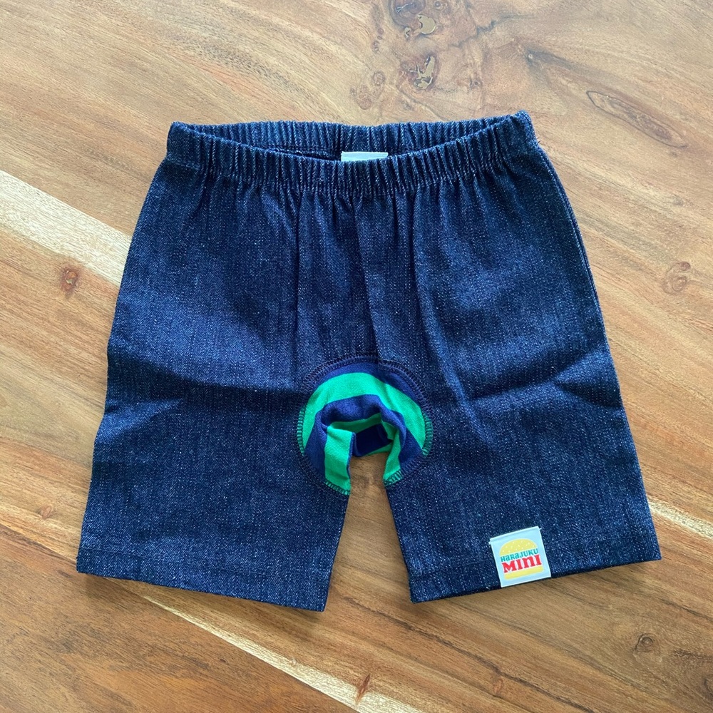 harajuku mini denim pull on shorts baby 9 months by Gwen Stefani blue jean green